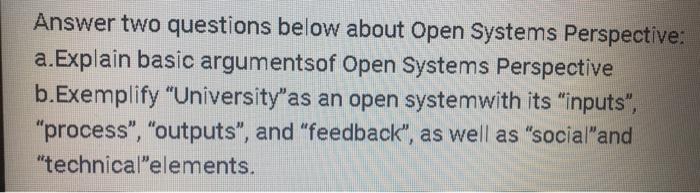 (ADMINISTRATIVE SCIENCE) Answer two questions