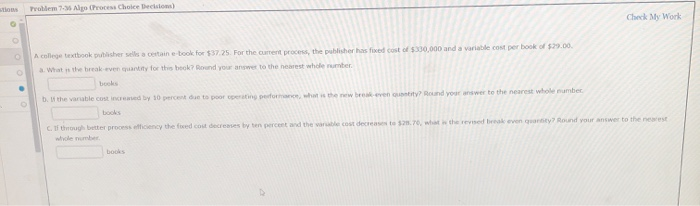 I need help with A B and C Problem 7-55 Algo