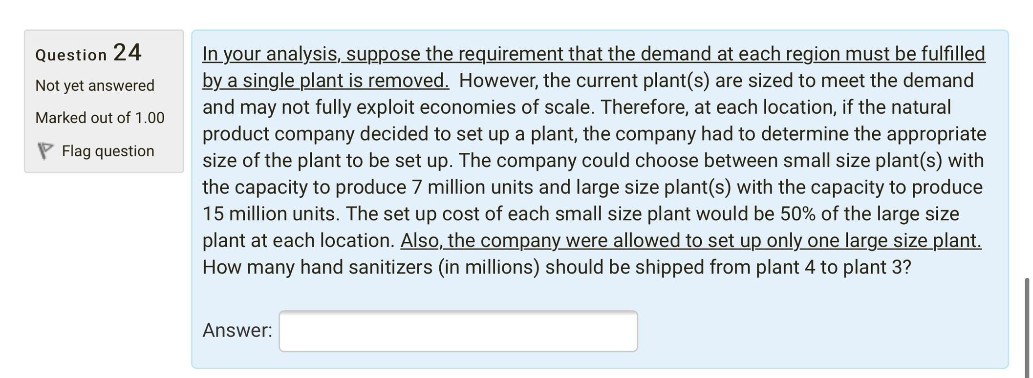 M Information P Flag question A natural product