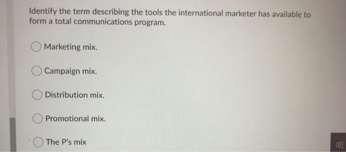 Question 34 (1 point) Which of the following is