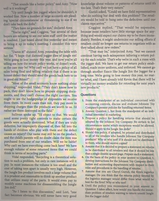 Answer questions 7 and 8. One paragraph for each