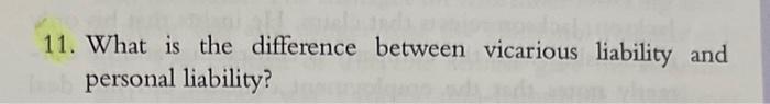11. What is the difference between vicarious
