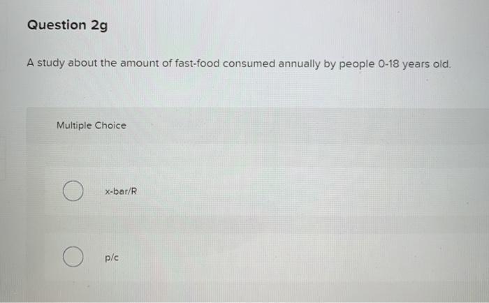 Which control chart would be most appropriate?