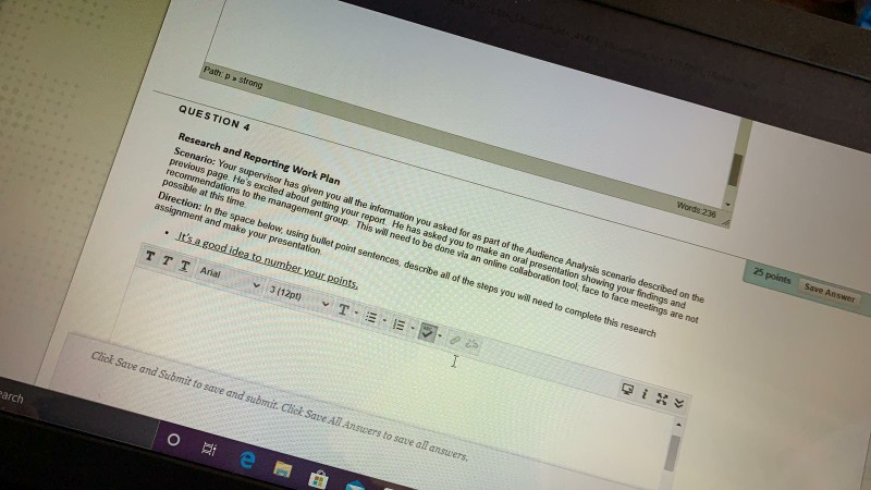 Path strong QUESTION 4 Research and Reporting