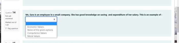 just write options no need to explain quan 15 Not