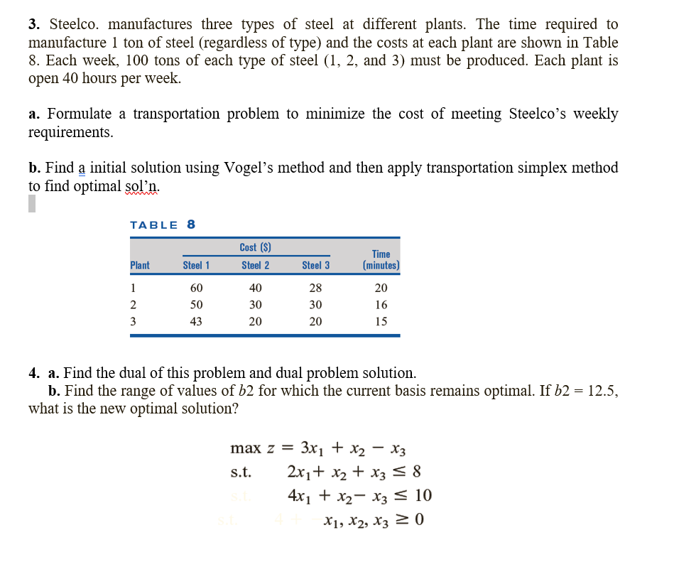 3. Steelco. manufactures three types of steel at
