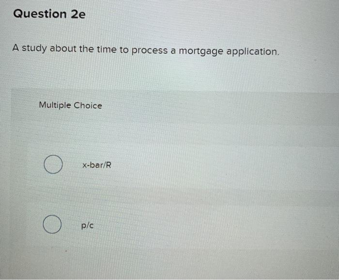 Which control chart would be most appropriate?