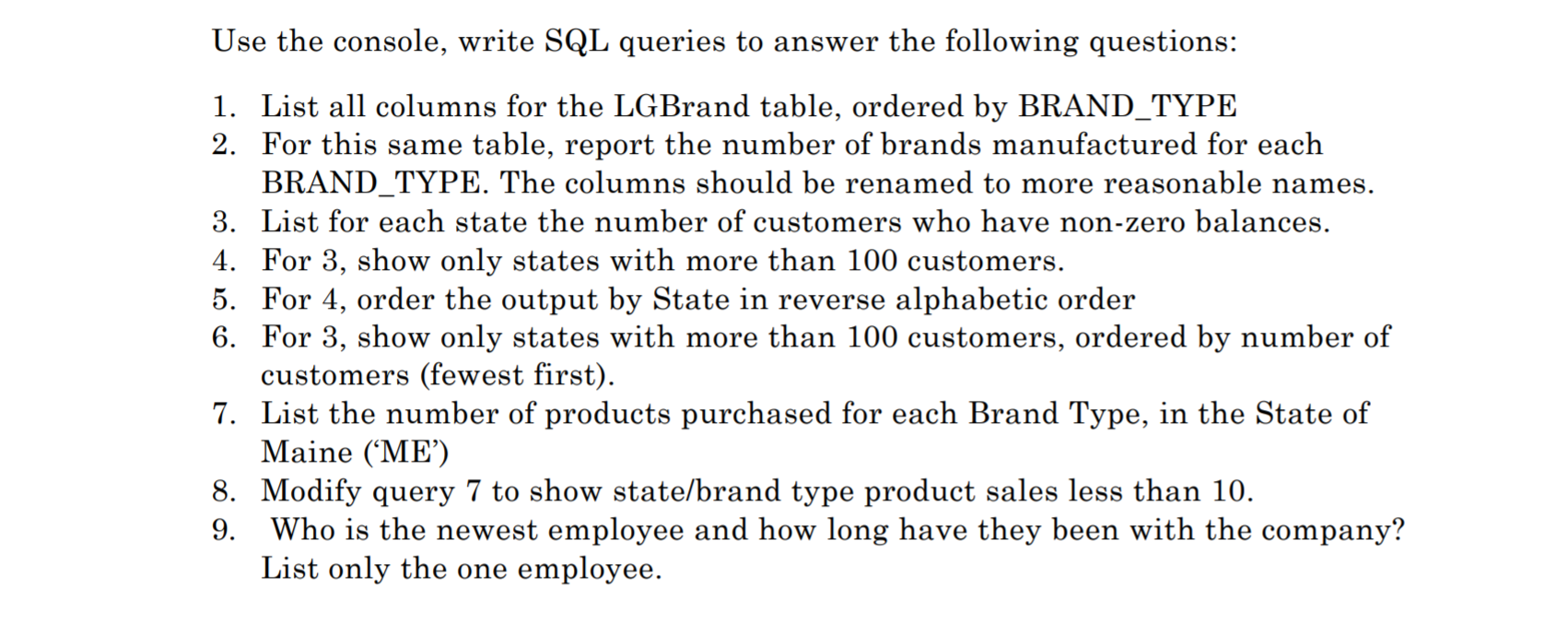 please do all with detailed commands. Use the