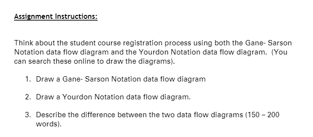 i need this asap ty Assignment Instructions:
