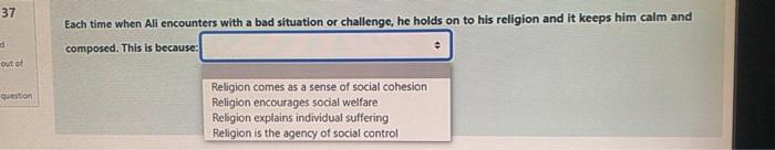 37 Each time when Ali encounters with a bad