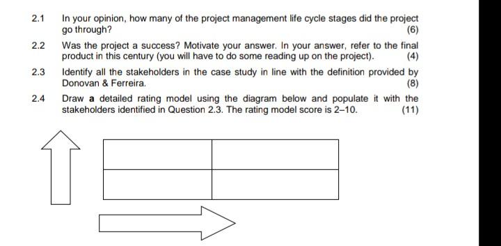 Question 2 (29) Read the case study below and