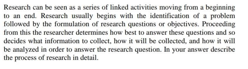 Answer the attach question with clearly. Research