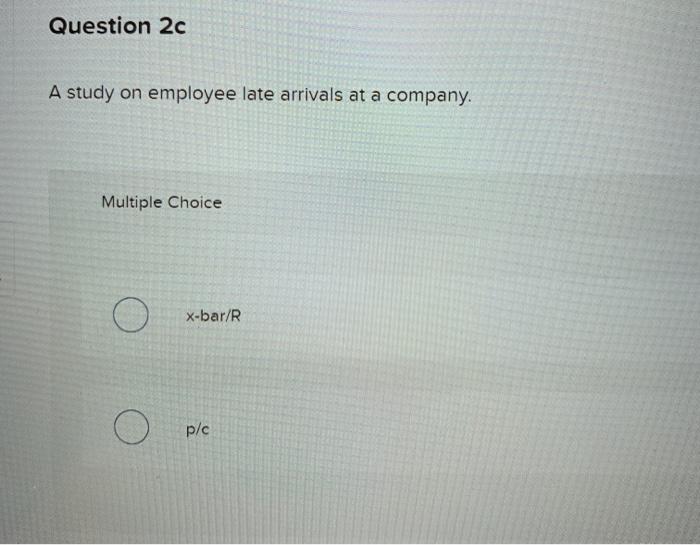 Which control chart would be most appropriate?
