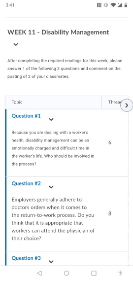 3:41 WEEK 11 - Disability Management After