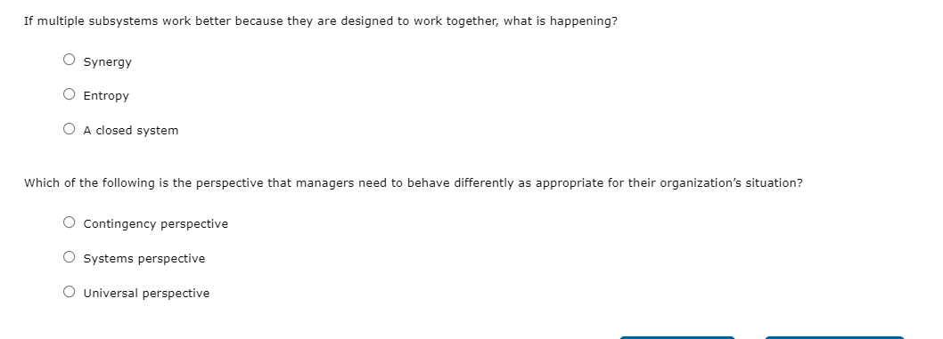 If multiple subsystems work better because they