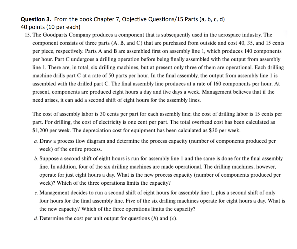 Question 3. From the book Chapter 7, Objective