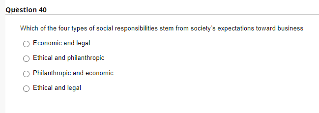 Which of the four types of social
