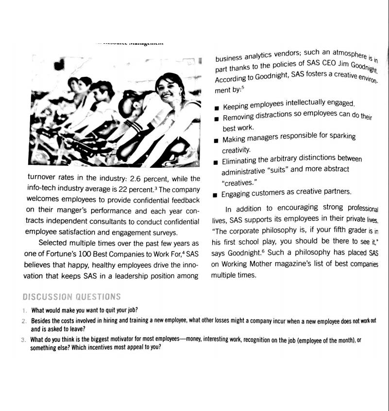 OPENING DISCUSSION: EMPLOYEE RETENTION How Can