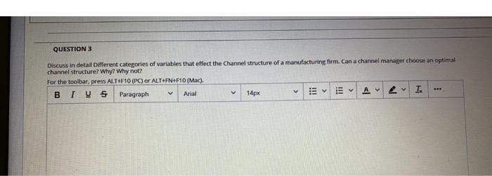 QUESTION 3 Discuss in detail Different categories
