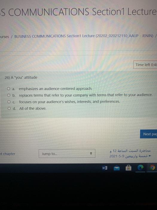 S COMMUNICATIONS Section1 Lecture urses /