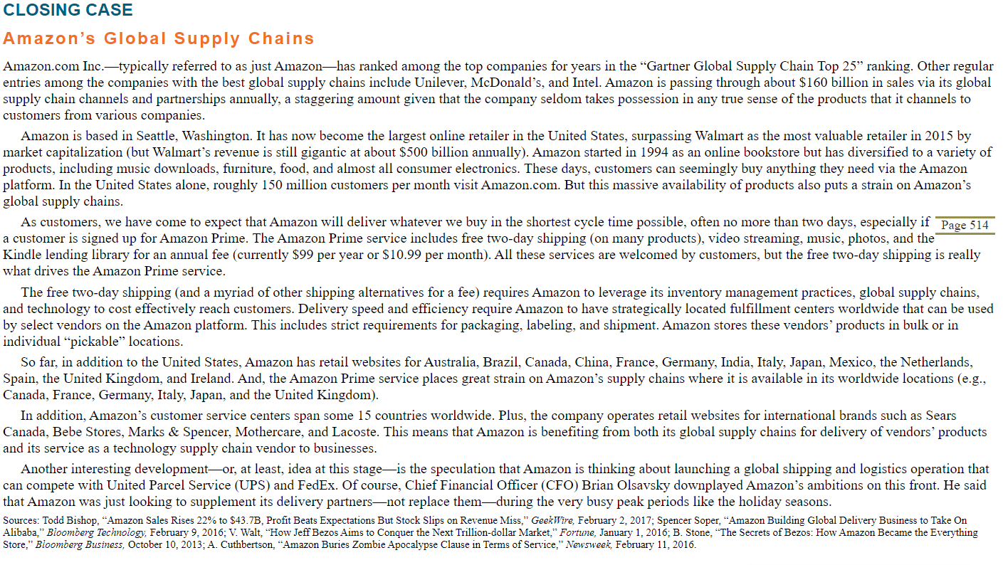 Question: Based on your reading of the case study