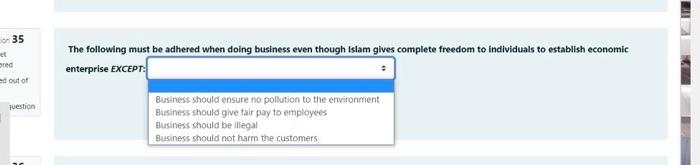 just write to option - 35 et pred ed out of The