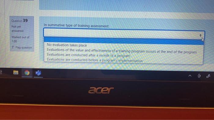 Question 30 Not yet To successfully manage a