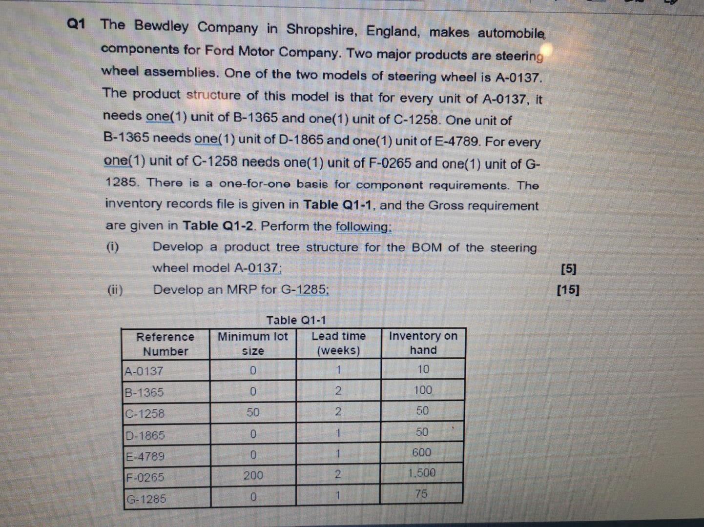 Please answer all the question and step by step