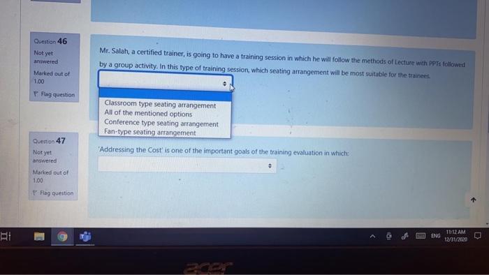 Question 30 Not yet To successfully manage a