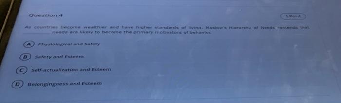 D Question 4 As countries become wealthier and