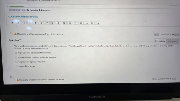 ered automatically Remaining Time: 32 minutes, 04