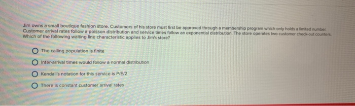 Jim owns a small boutique fashion store.