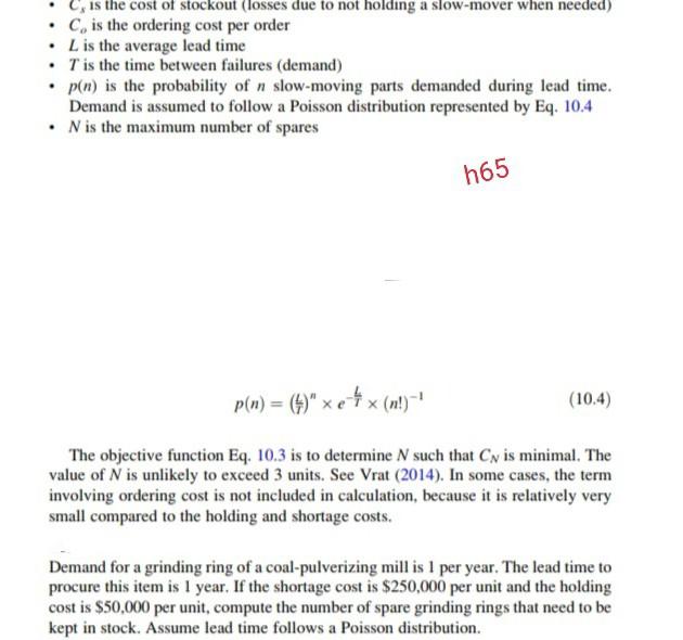 mm C, is the cost of stockout (losses due to not