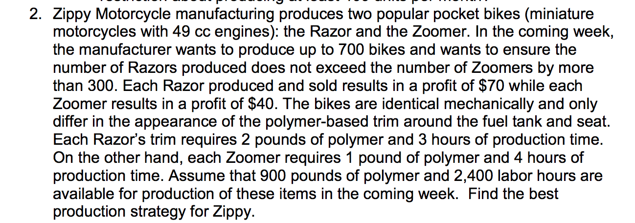 Can you solve this problem using linear