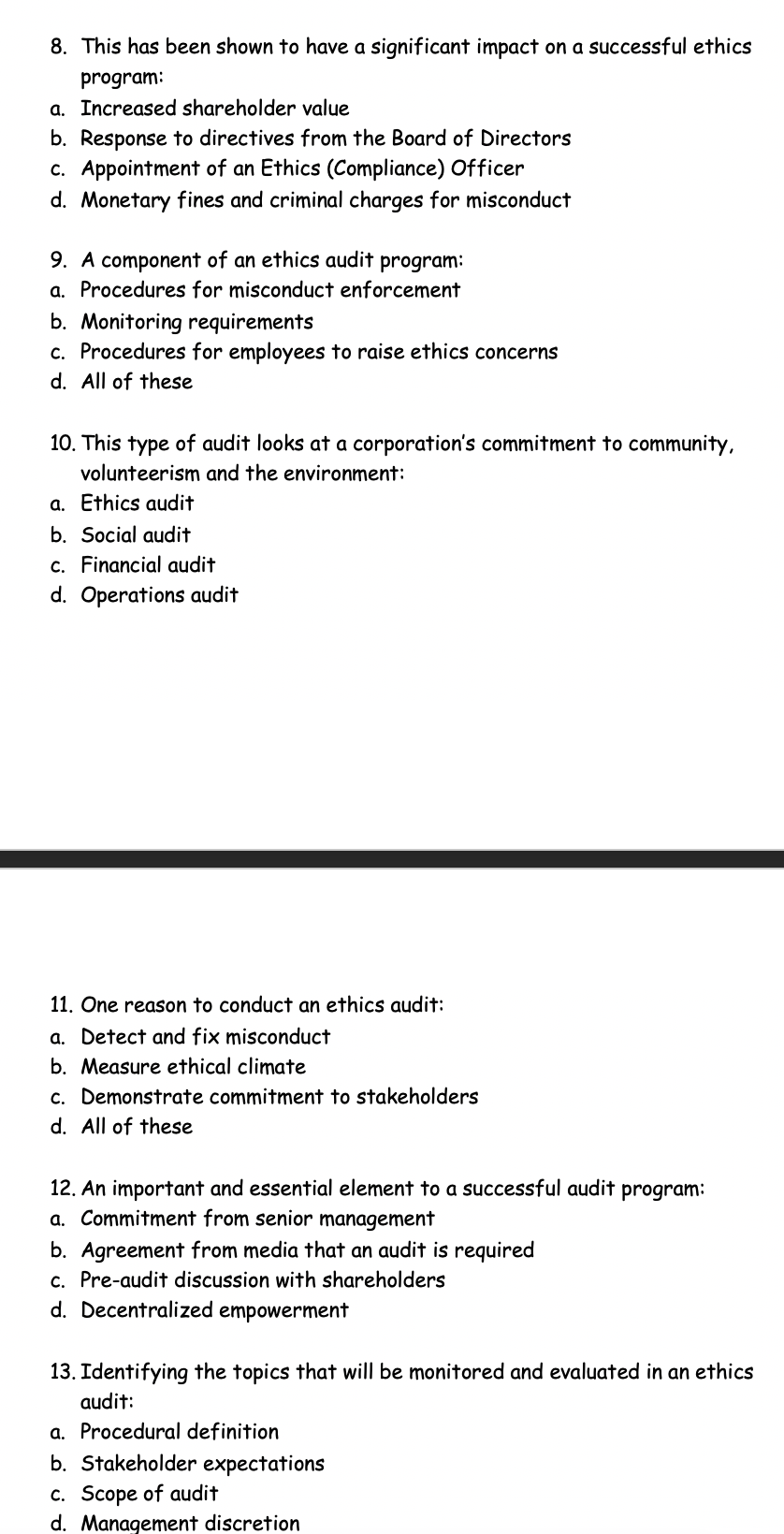 8. This has been shown to have a significant