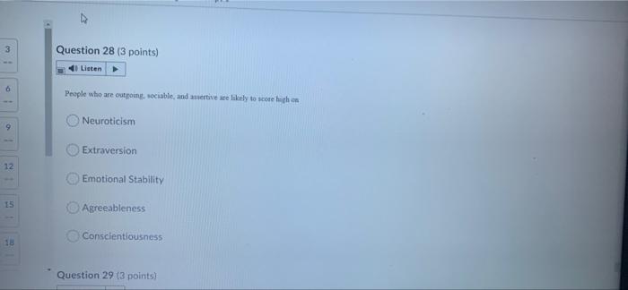 need this fast will like Question 27 (3 points)