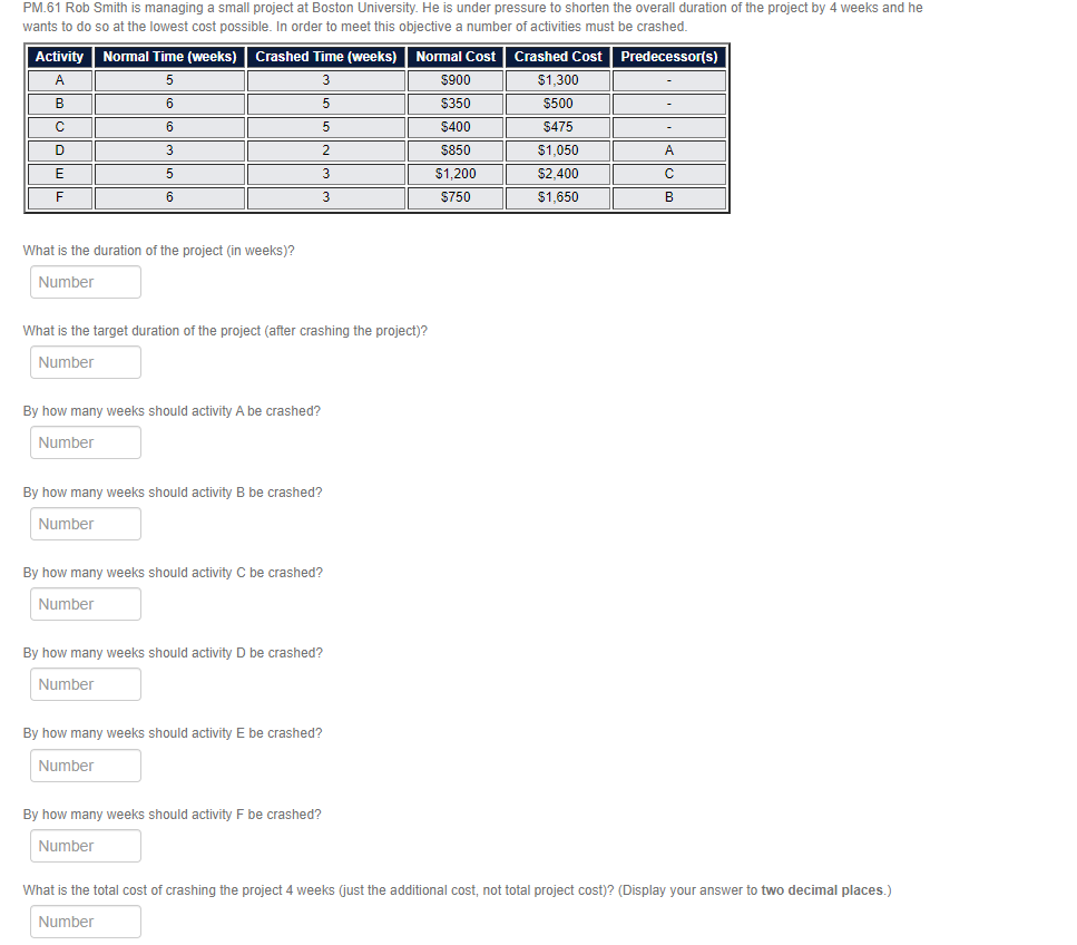 also please explain, step by step. PM.61 Rob