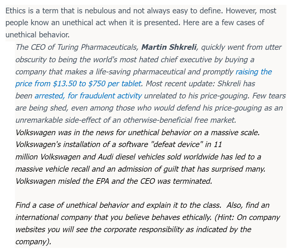 Ethics is a term that is nebulous and not always