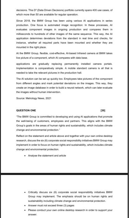 please read the article and answer Question 1