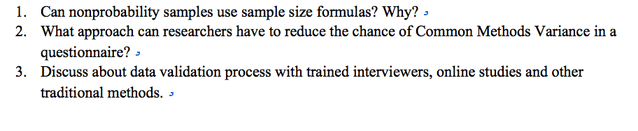 1. Can nonprobability samples use sample size