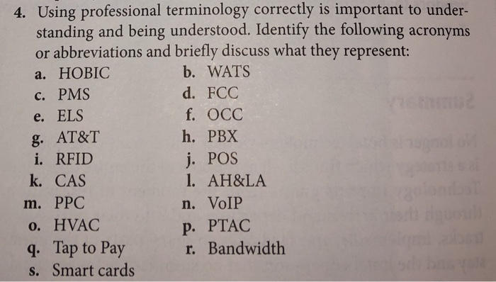 4. Using professional terminology correctly is