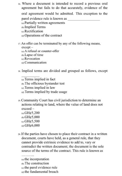 16 Where a document is intended to record a