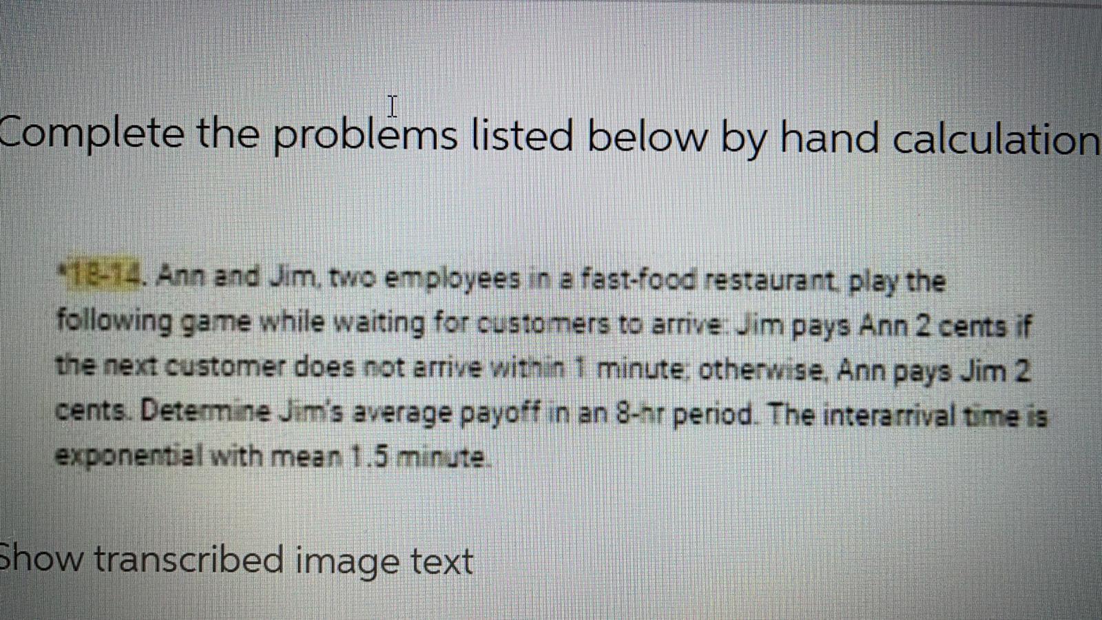 Solve hand written calculations, use neat clean