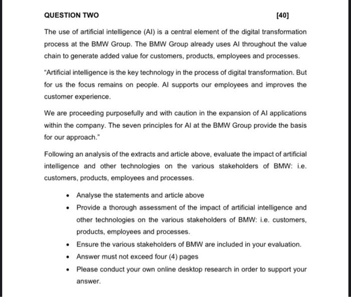 please read the article and answer Question 2