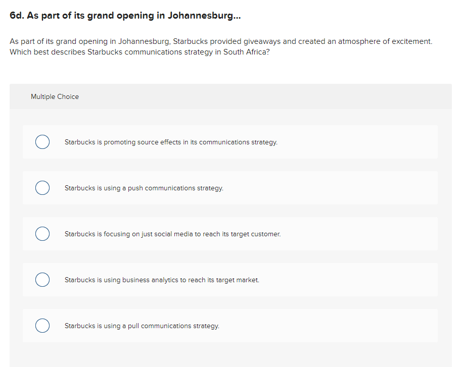 ! Required information 6. CLEAN: Starbucks Opens