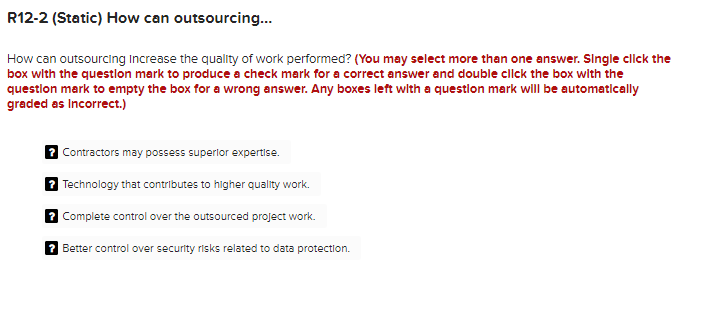 R12-2 (Static) How can outsourcing... How can