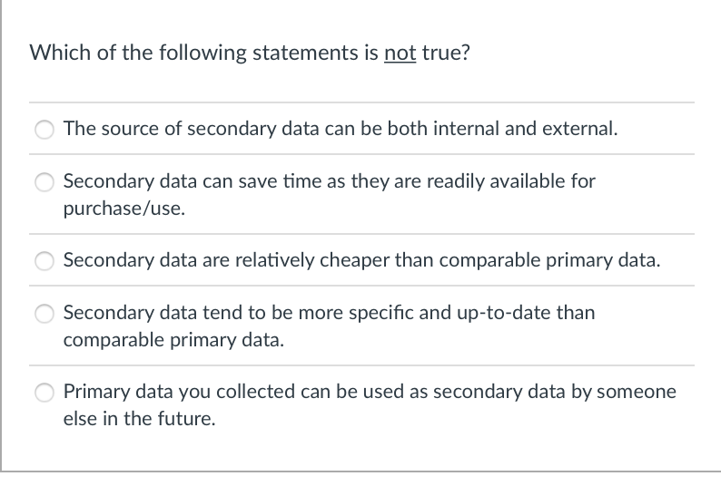 Which of the following statements is not true?