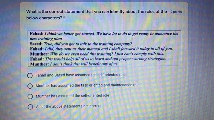 What is the correct statement that you can