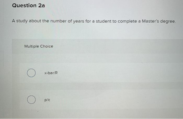 Which control chart would be most appropriate?