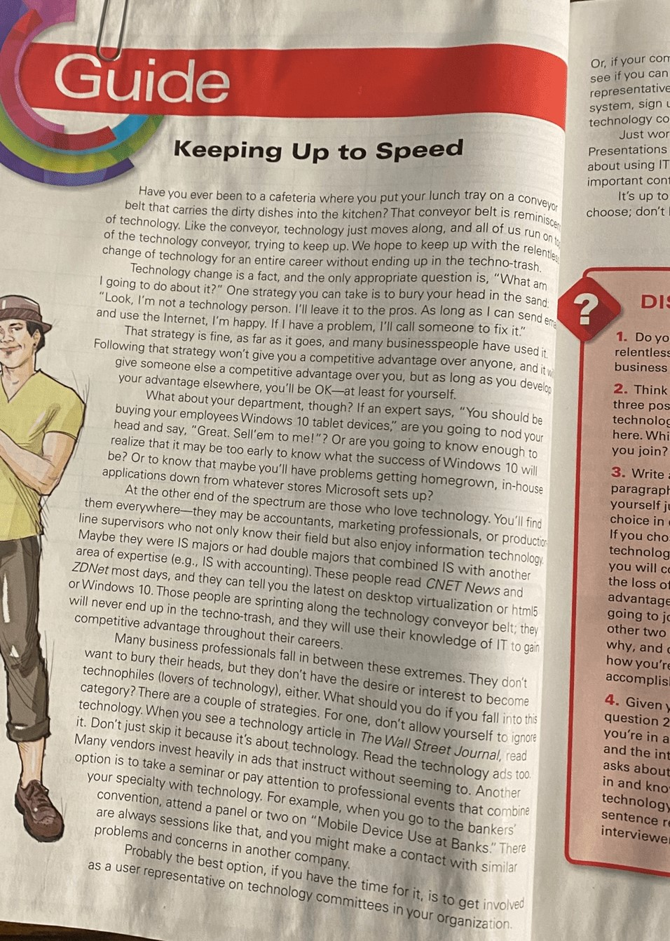 Please answer the discussion questions Guide